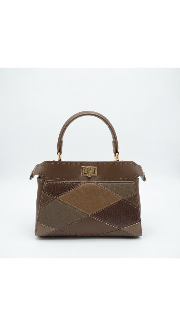 ba-388 Signature Patchwork Handbag