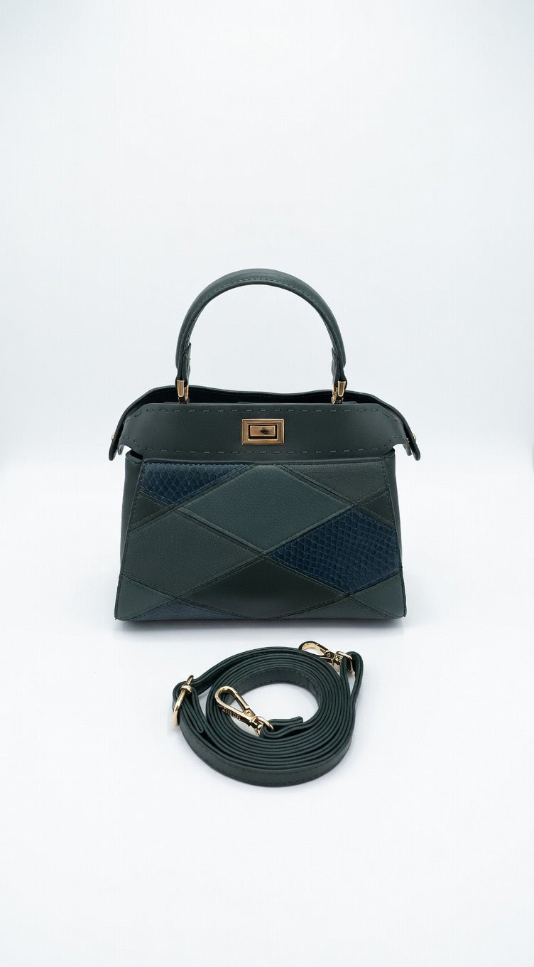 ba-388 Signature Patchwork Handbag