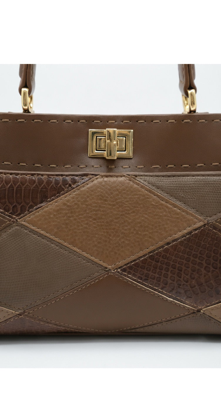 ba-388 Signature Patchwork Handbag