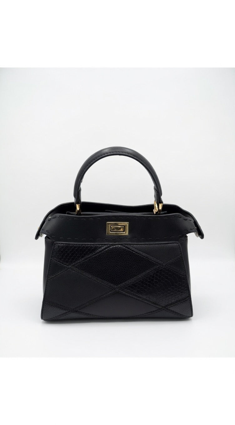 ba-388 Signature Patchwork Handbag