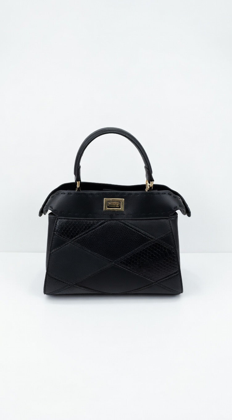 ba-388 Signature Patchwork Handbag