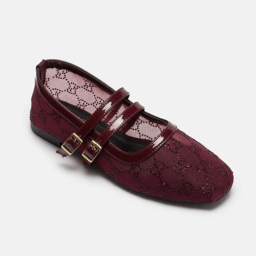 B-61 Veloura Charm Flats
