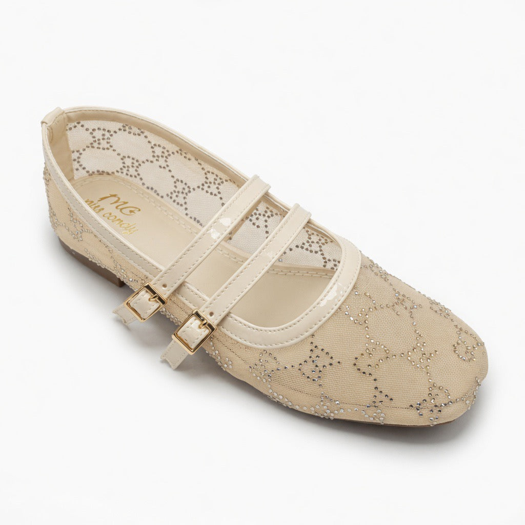 B-61 Veloura Charm Flats