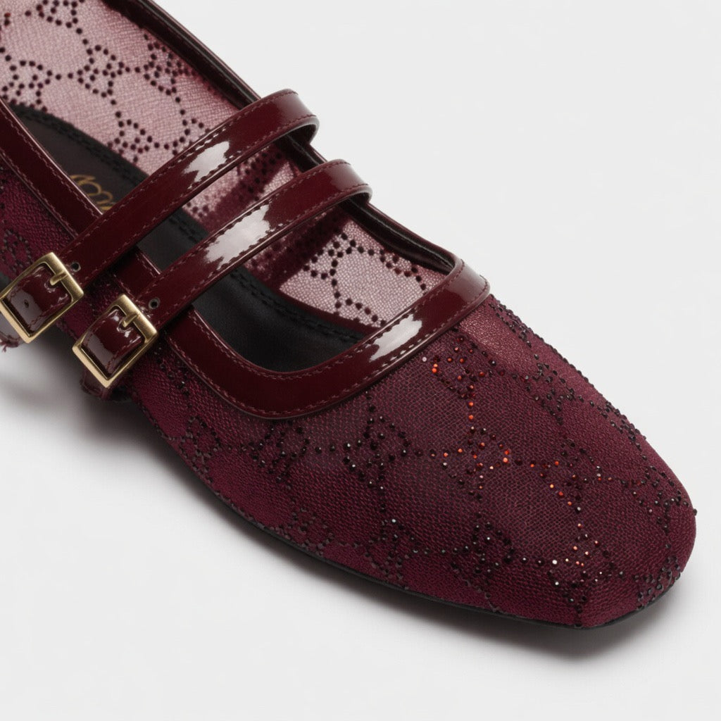 B-61 Veloura Charm Flats