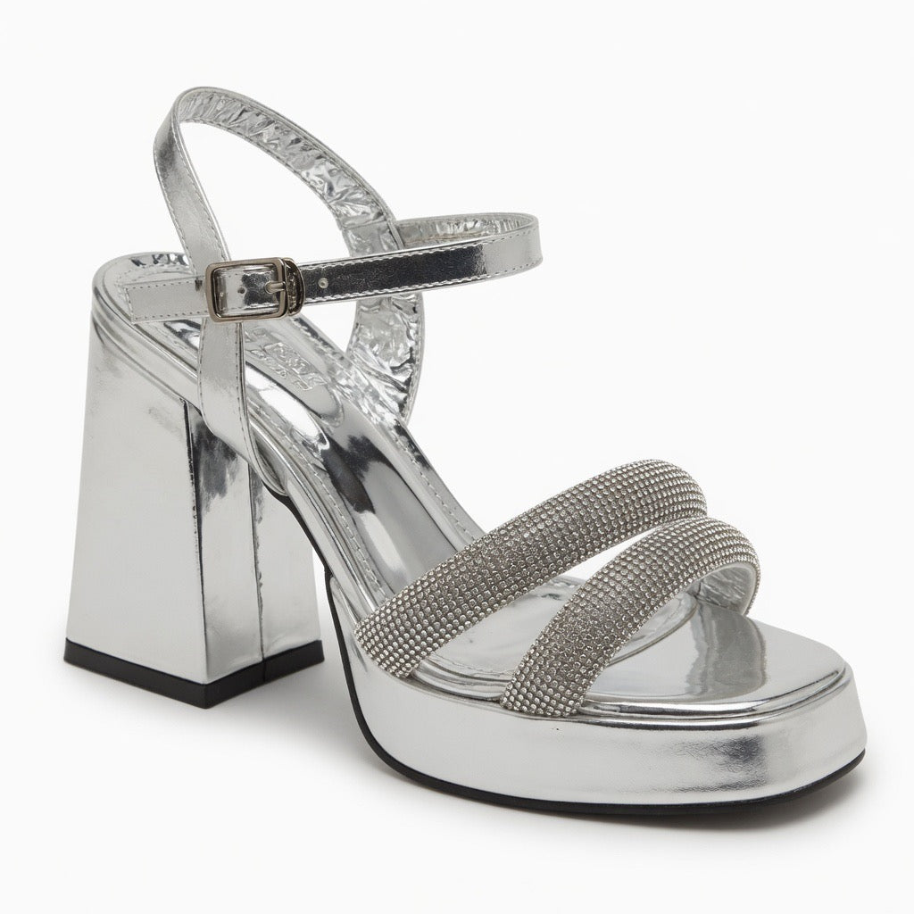 H-13 Glam Luxe Chunky Heel Sandal