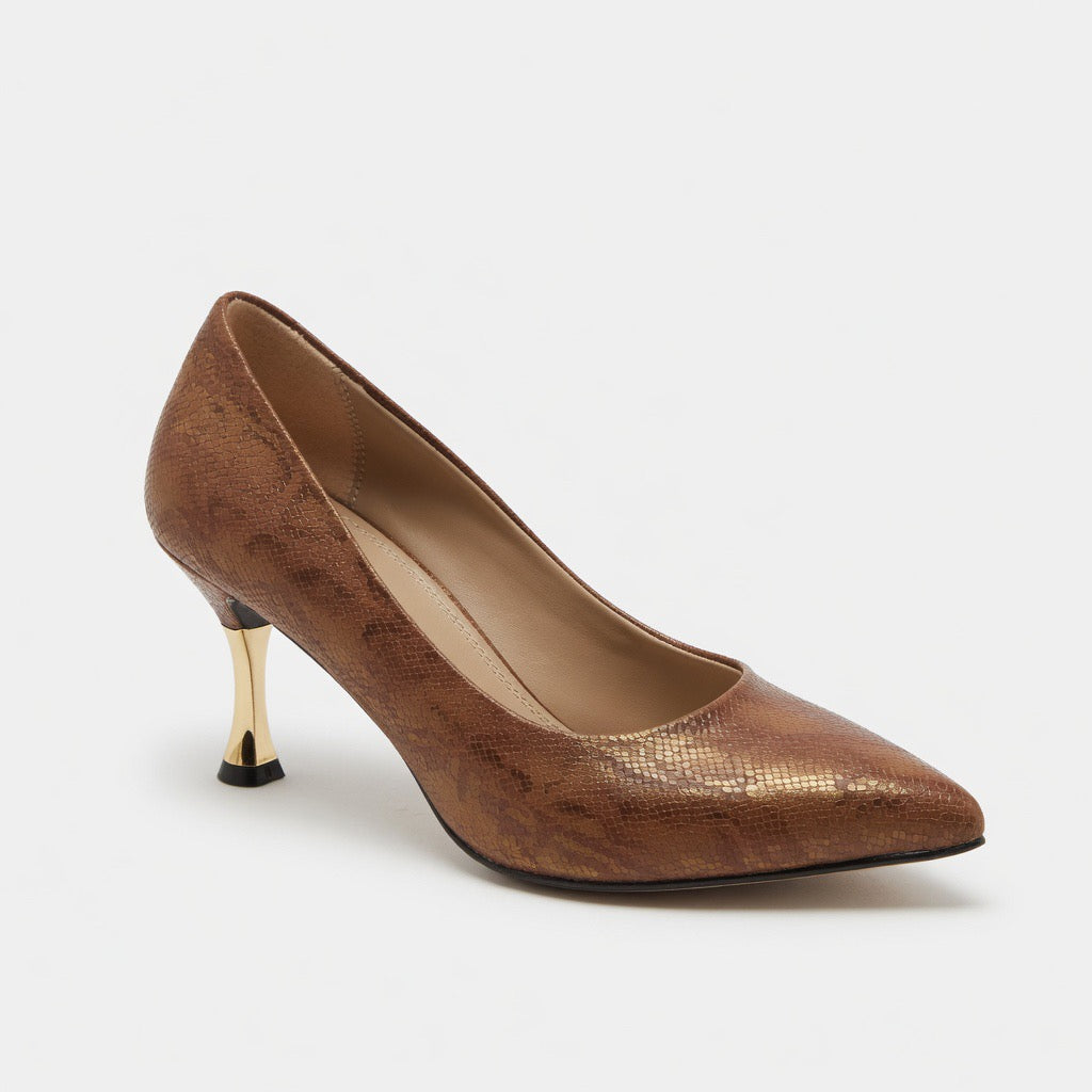 H-38 Serpent Chic Pointed Heels