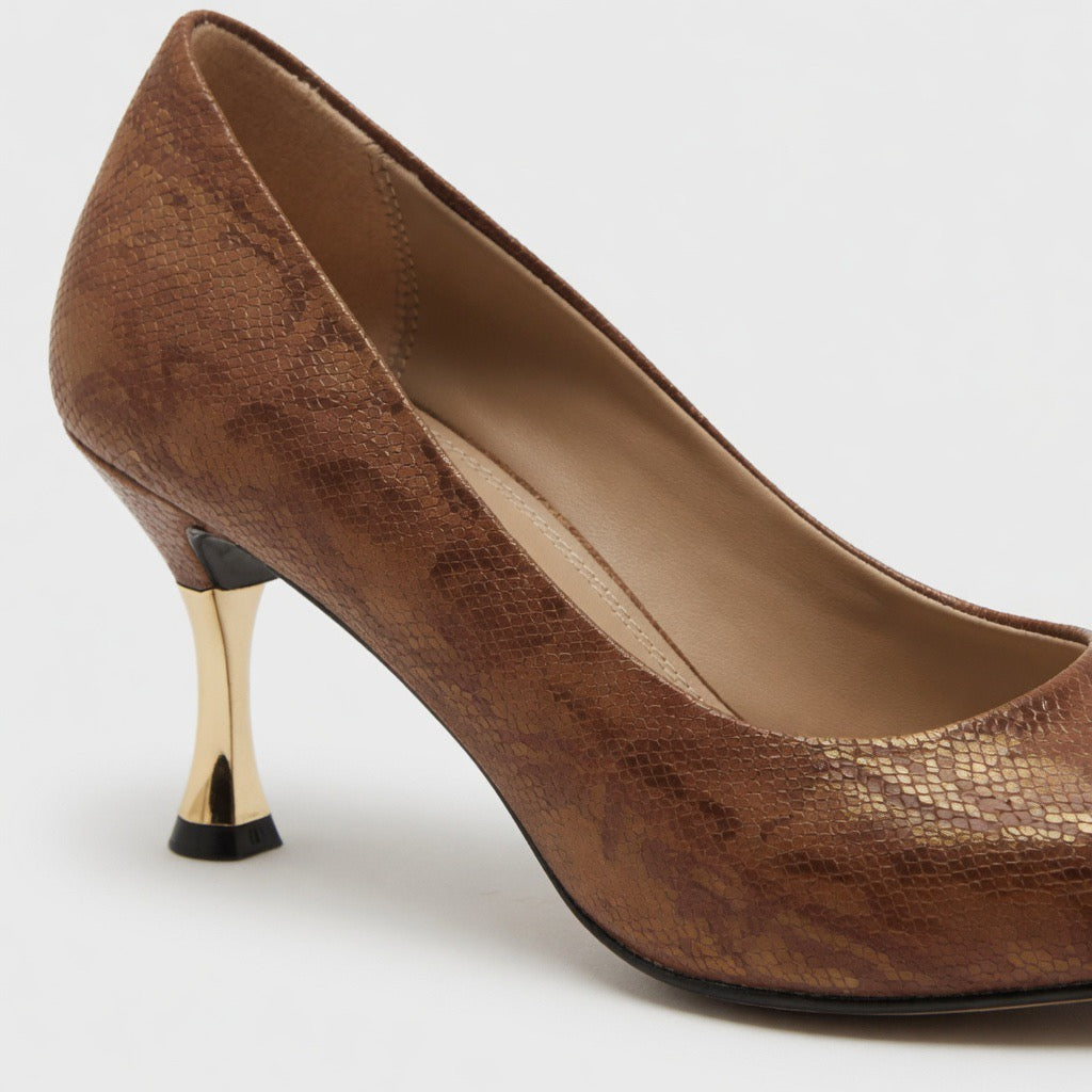 H-38 Serpent Chic Pointed Heels