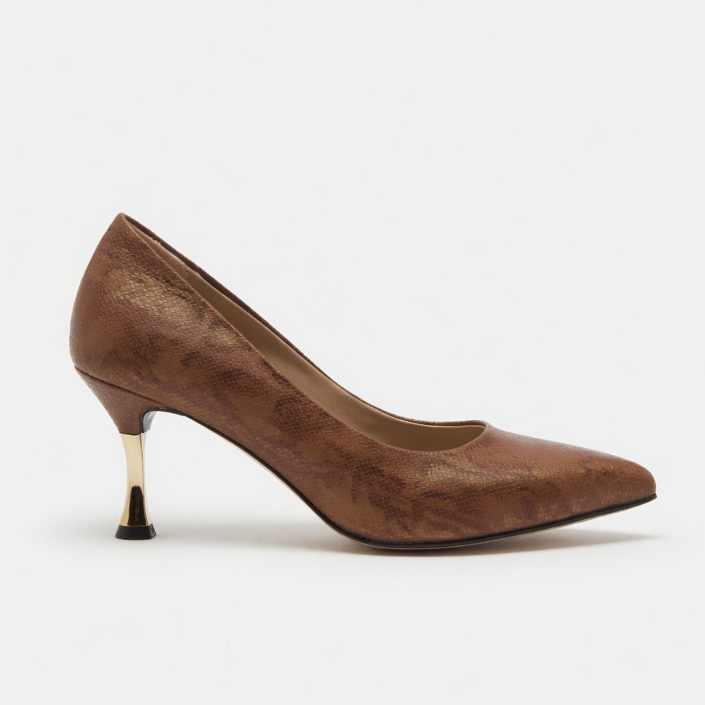 H-38 Serpent Chic Pointed Heels