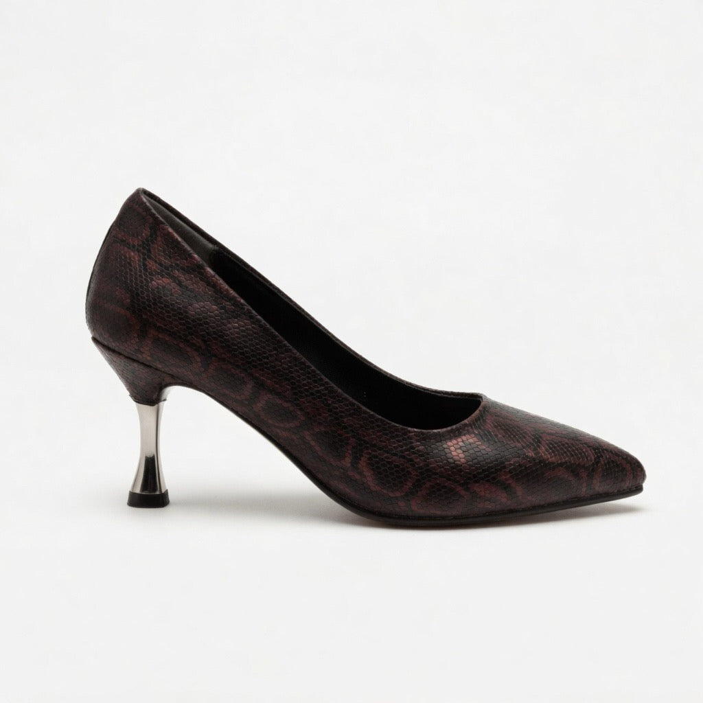 H-38 Serpent Chic Pointed Heels