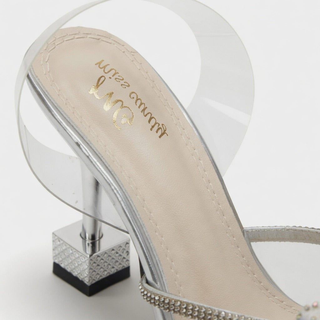 H-67 Crystal Bloom Heels
