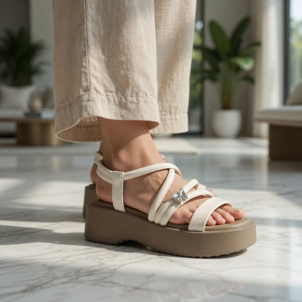 L-36  Butterfly Aurora Soft Sandals