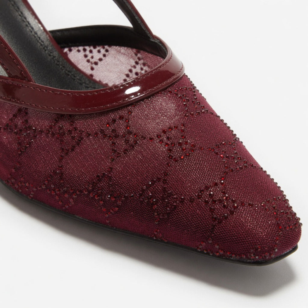H-114 Ruby Temptation Slingbacks