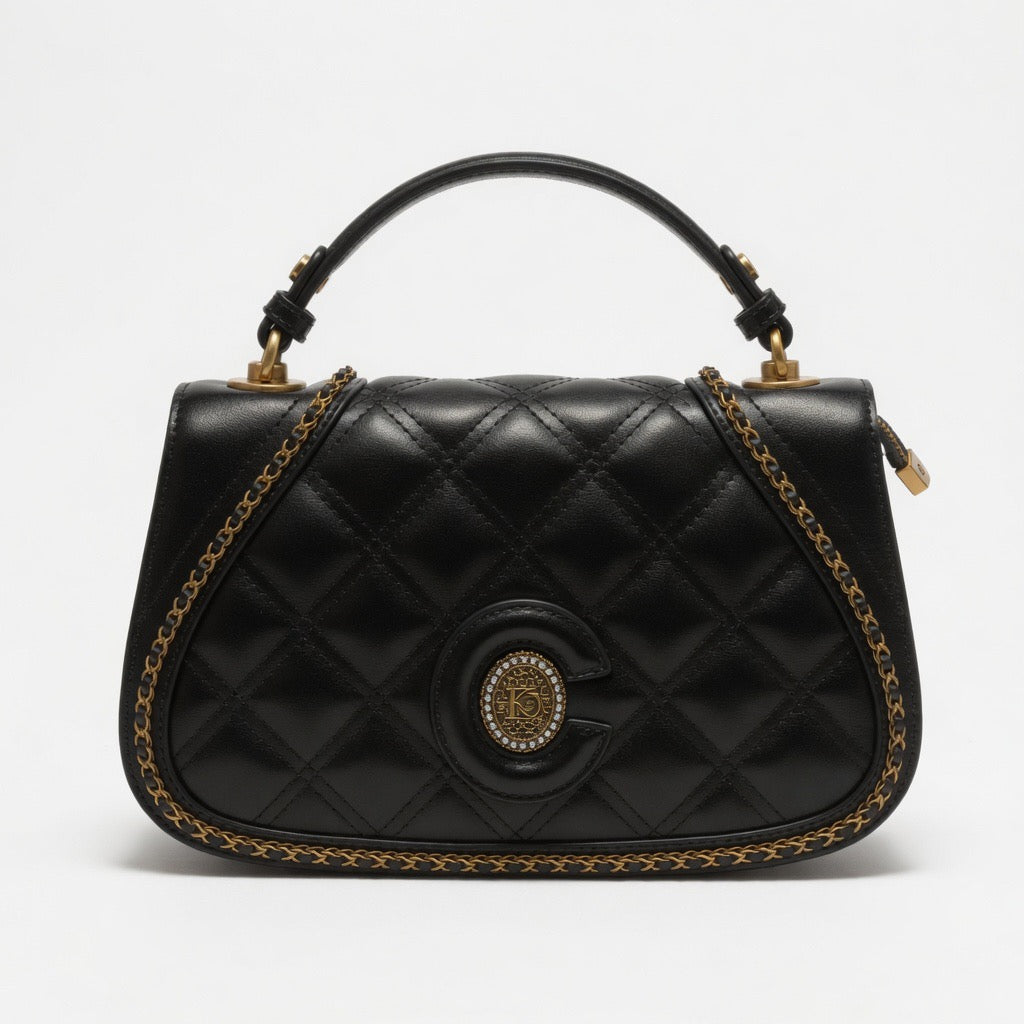 Ivory Icon Quilted Bag ba-488