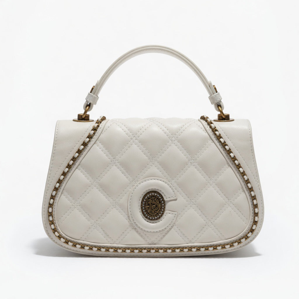 Ivory Icon Quilted Bag ba-488