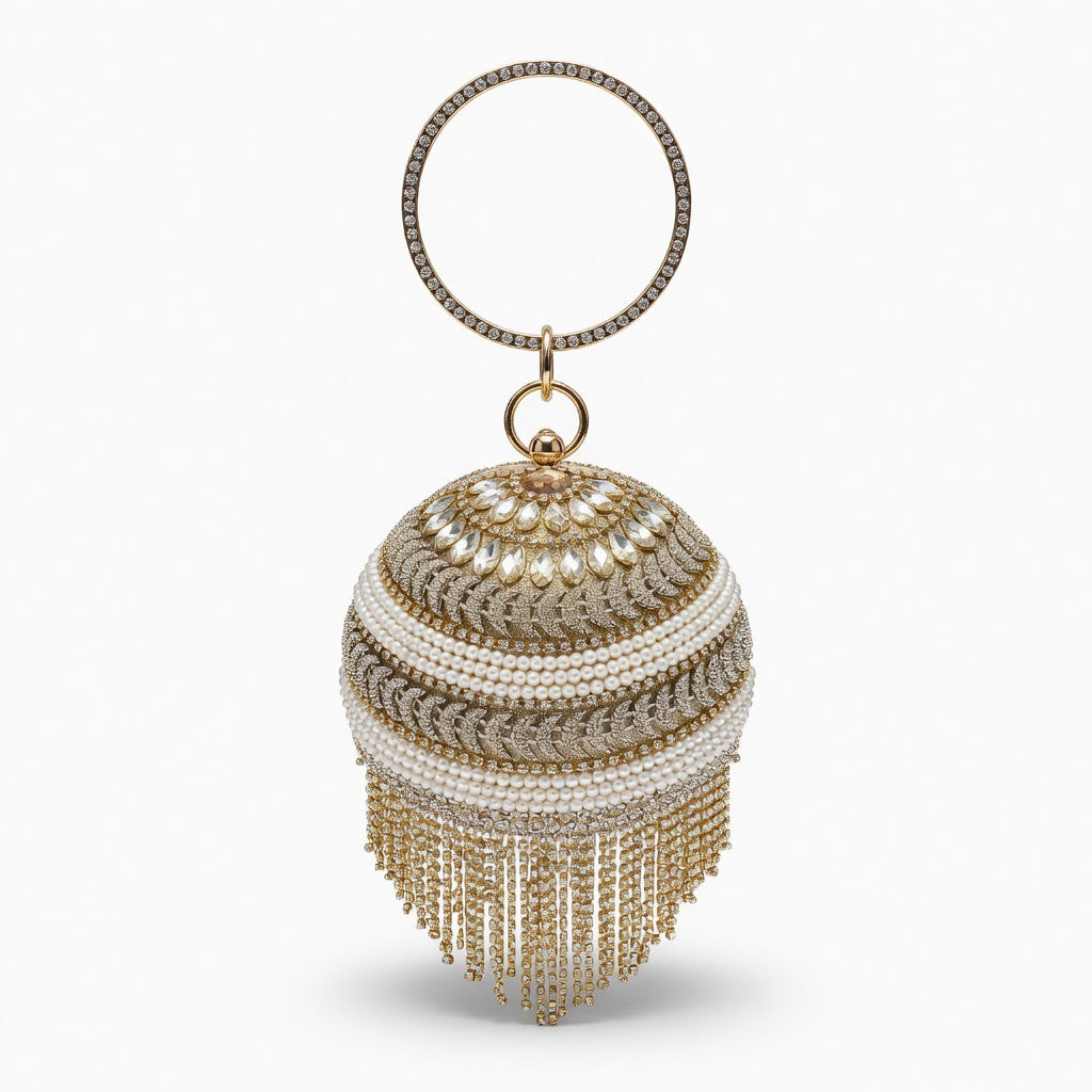 Royal Pearl Orb Clutch BA-455