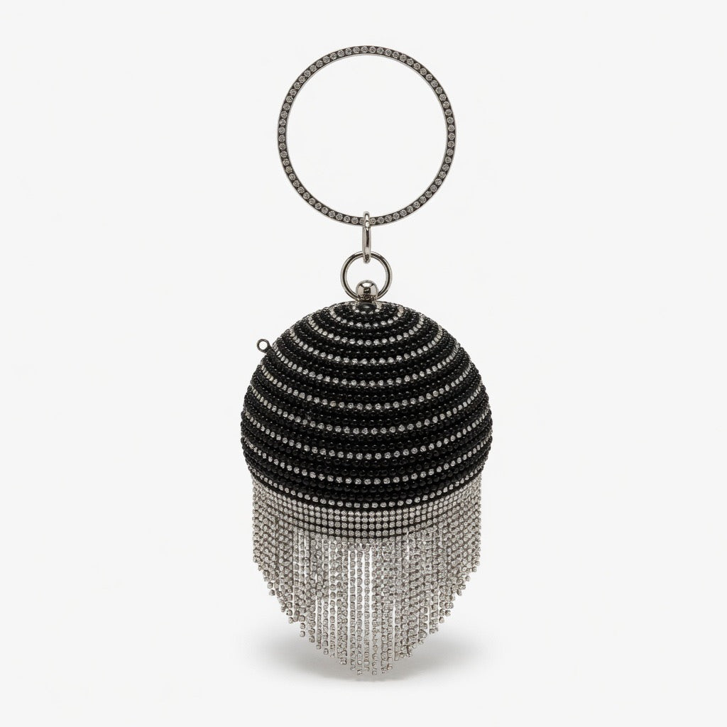Ivory Pearl Halo Clutch  BA-460
