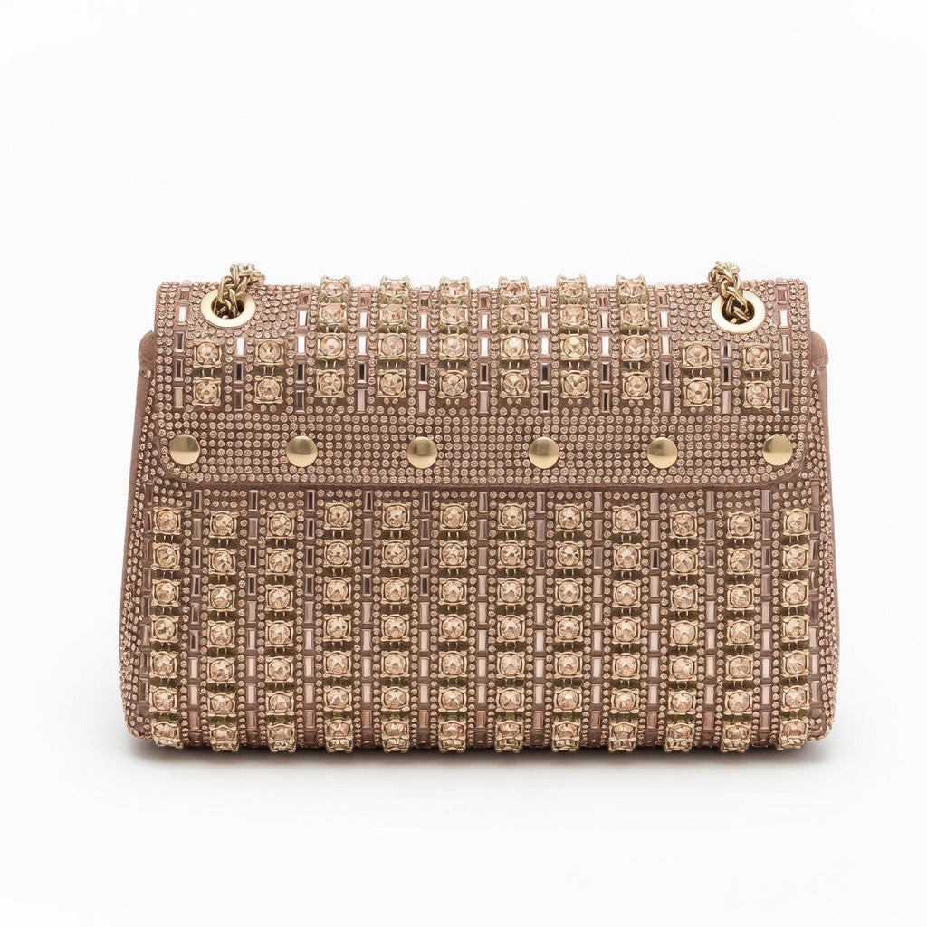 Golden Luxe Chain Clutch BA-333