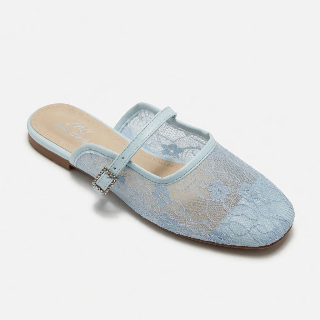 Blush Lace Charm Mule C-20