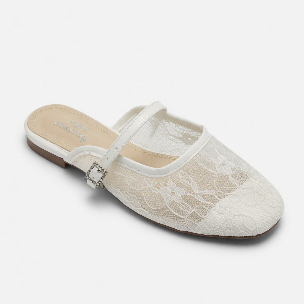 Blush Lace Charm Mule C-20