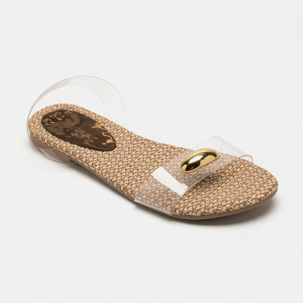 Crystal Breeze Flat Sandals L-31
