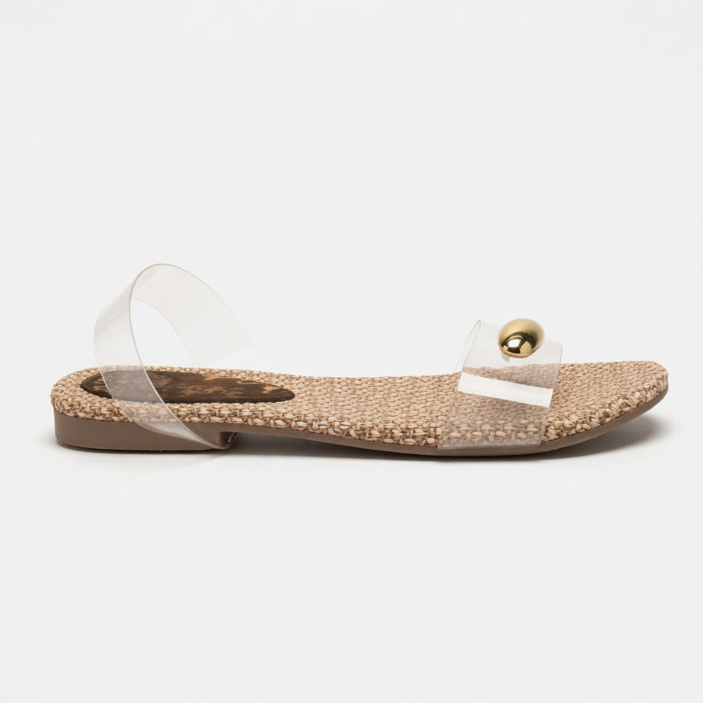 Crystal Breeze Flat Sandals L-31