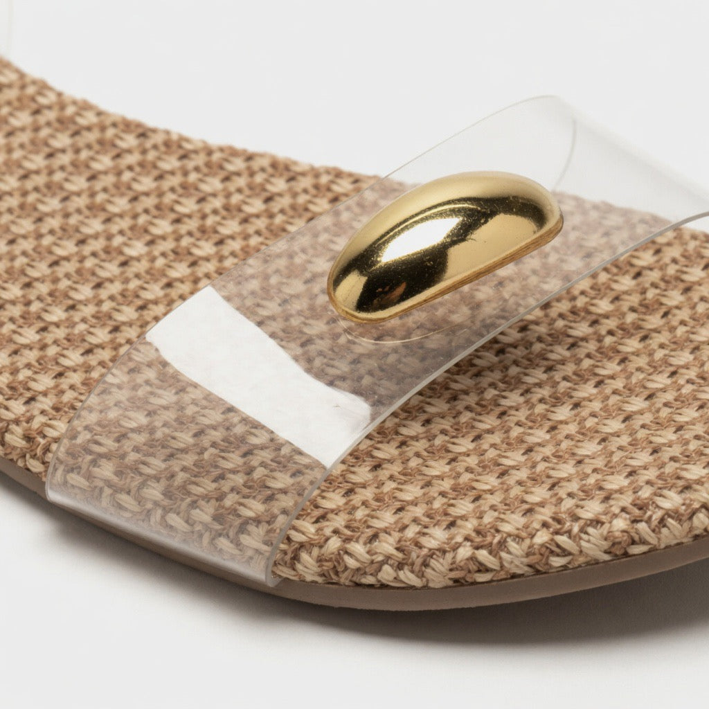 Crystal Breeze Flat Sandals L-31