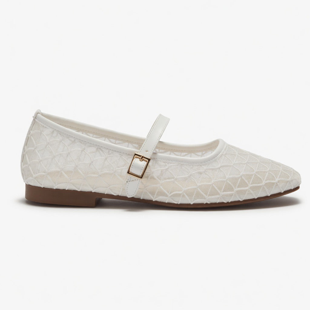 Silver Mesh Elegance Flats B-47