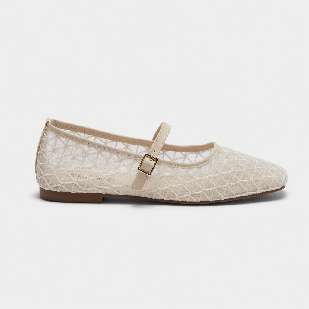 Silver Mesh Elegance Flats B-47