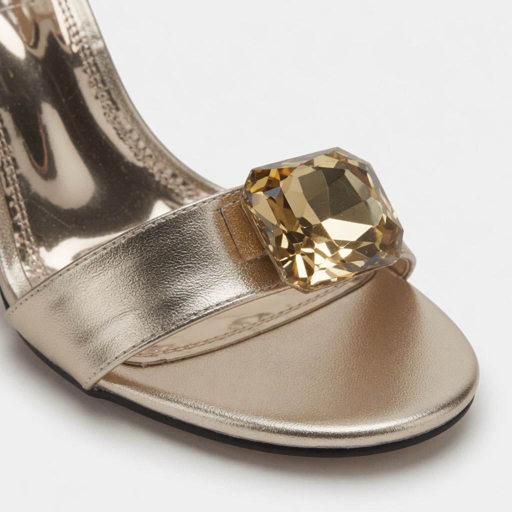 Diamond Glow Silver Heels h-77