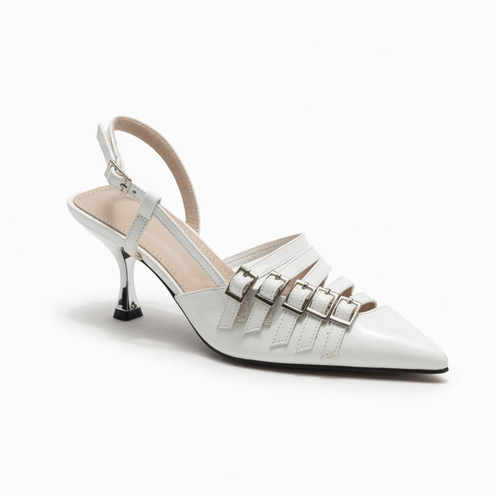 Midnight Buckle Muse Heels h-75