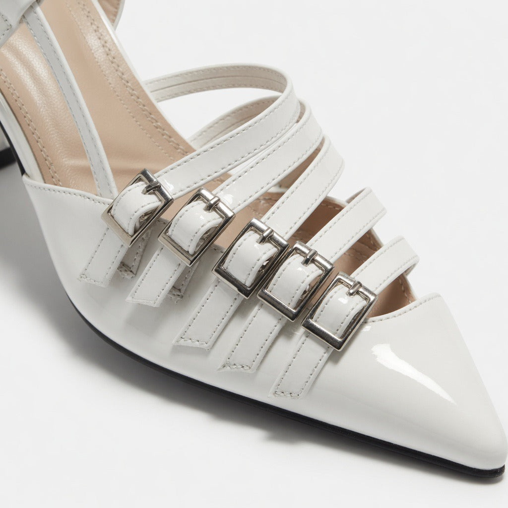 Midnight Buckle Muse Heels h-75