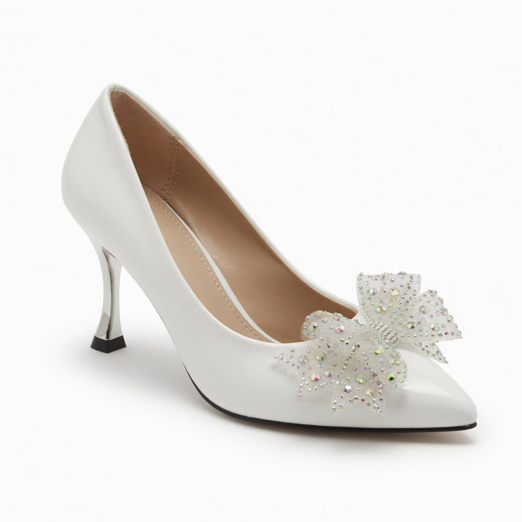 Crystal Bloom Elegance Heels h-101