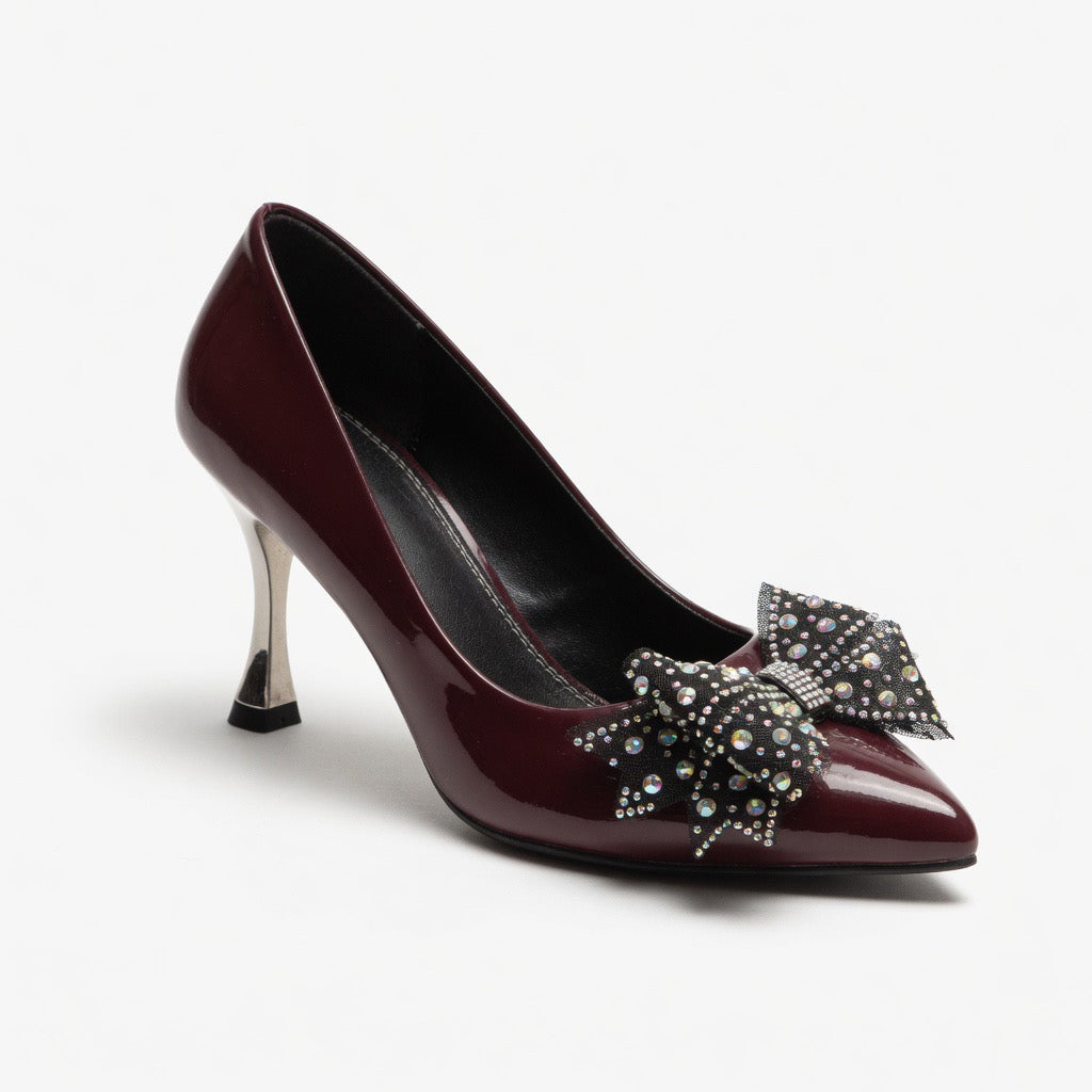 Crystal Bloom Elegance Heels h-101