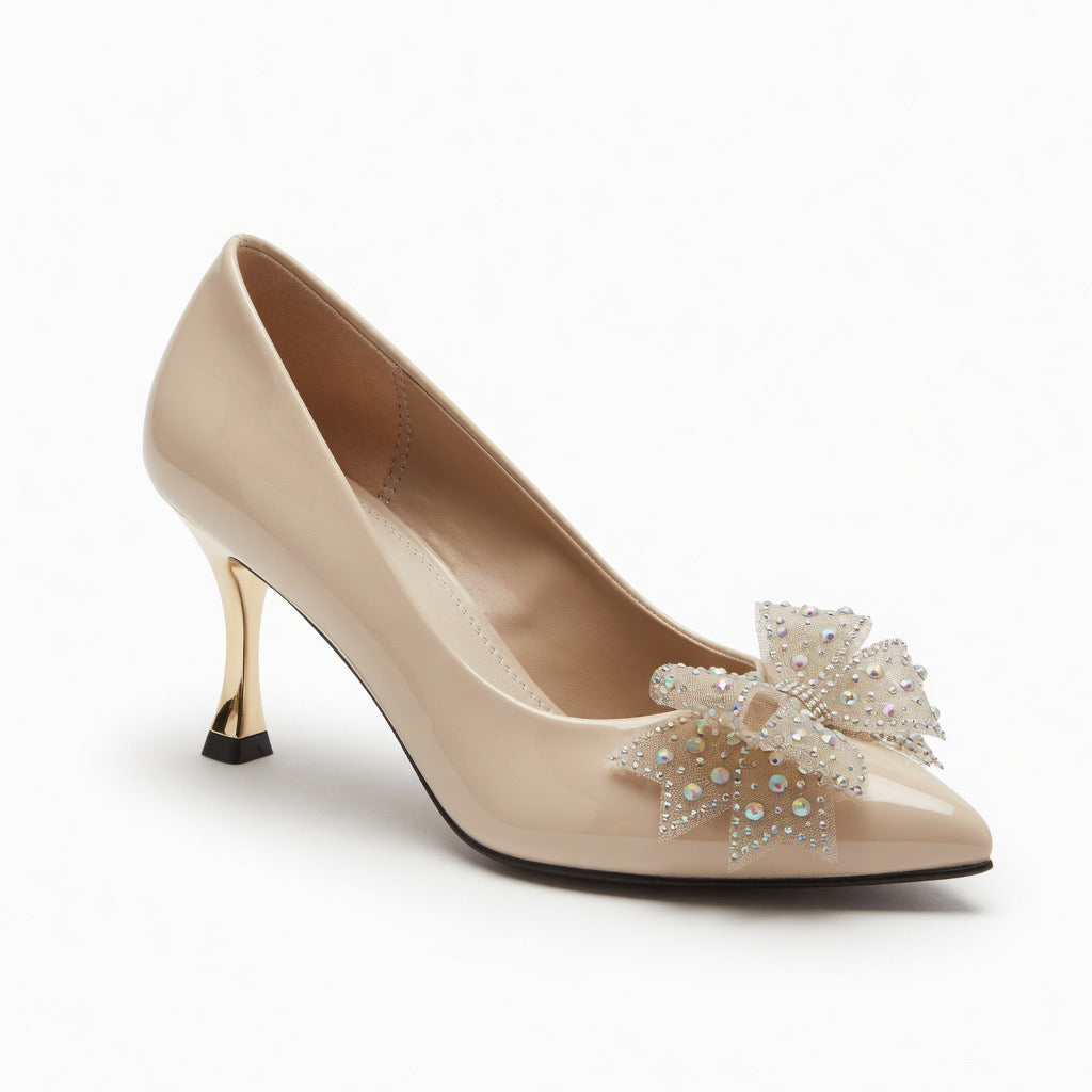 Crystal Bloom Elegance Heels h-101