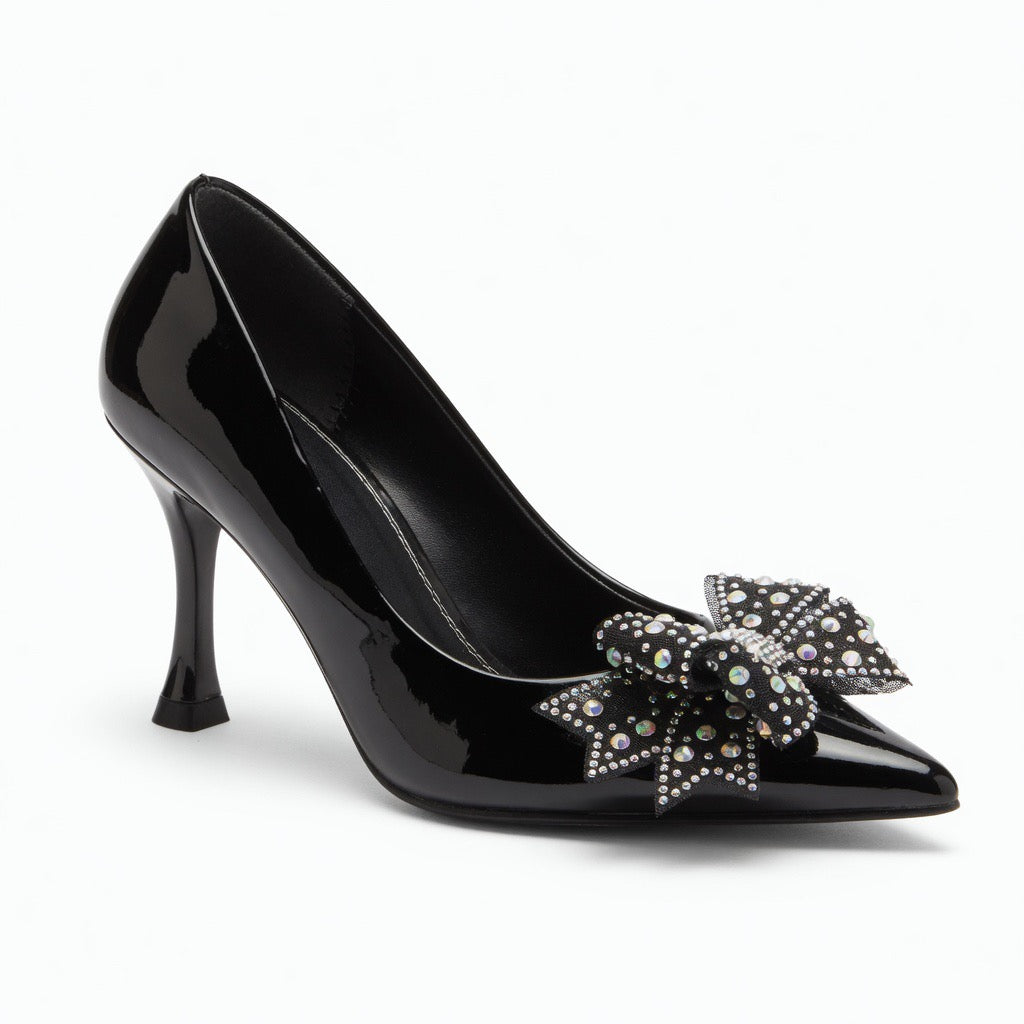 Crystal Bloom Elegance Heels h-101