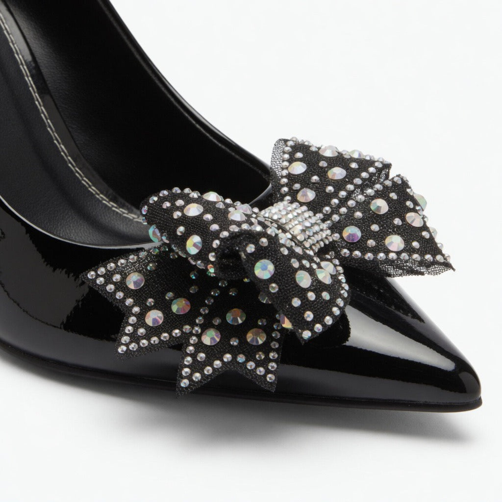 Crystal Bloom Elegance Heels h-101