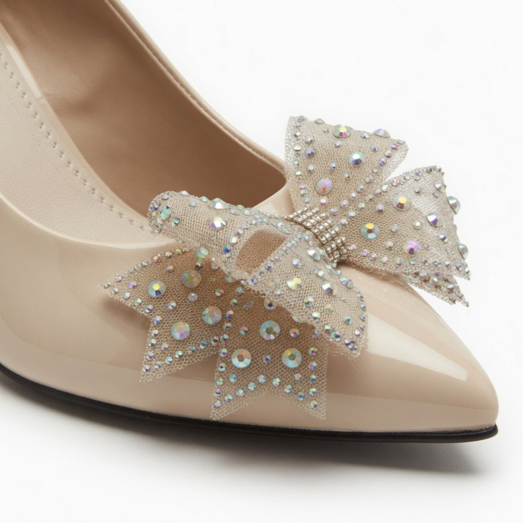 Crystal Bloom Elegance Heels h-101