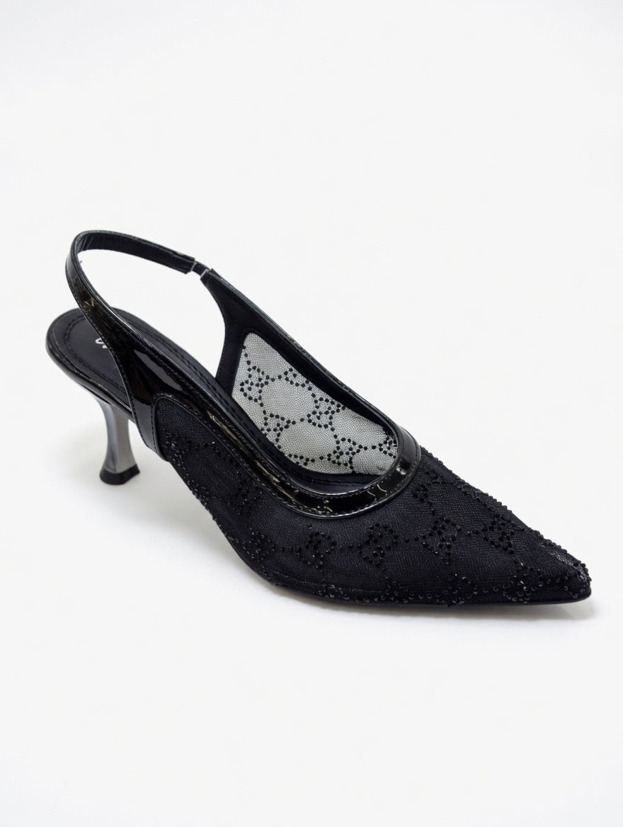 H-110  Luxury Mesh Crystal