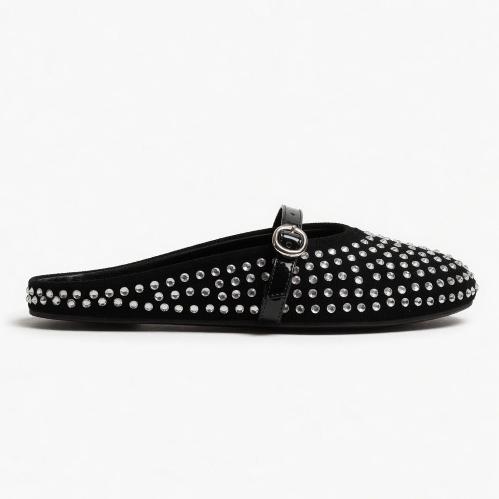 Ruby Glam Studded Flats c-22