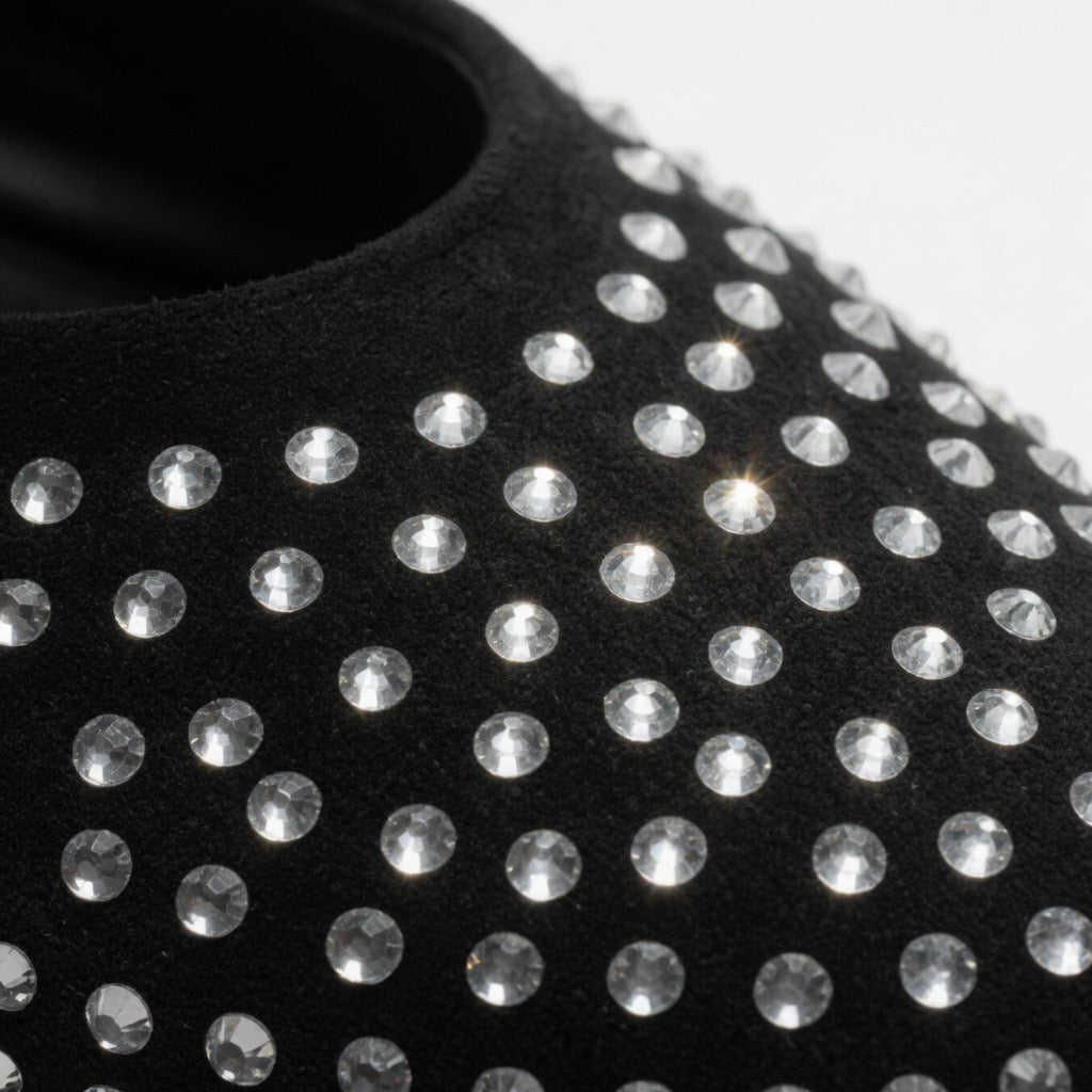 Ruby Glam Studded Flats c-22