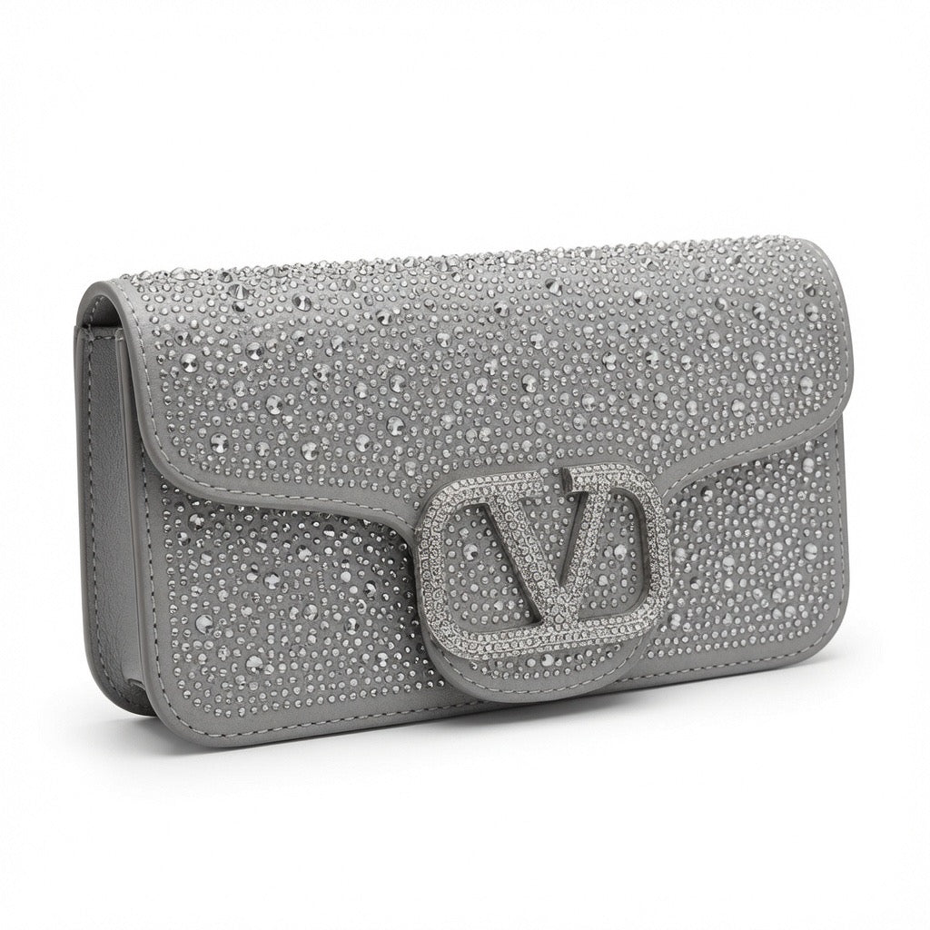 Crystal Luxe Statement Clutch  ba-512