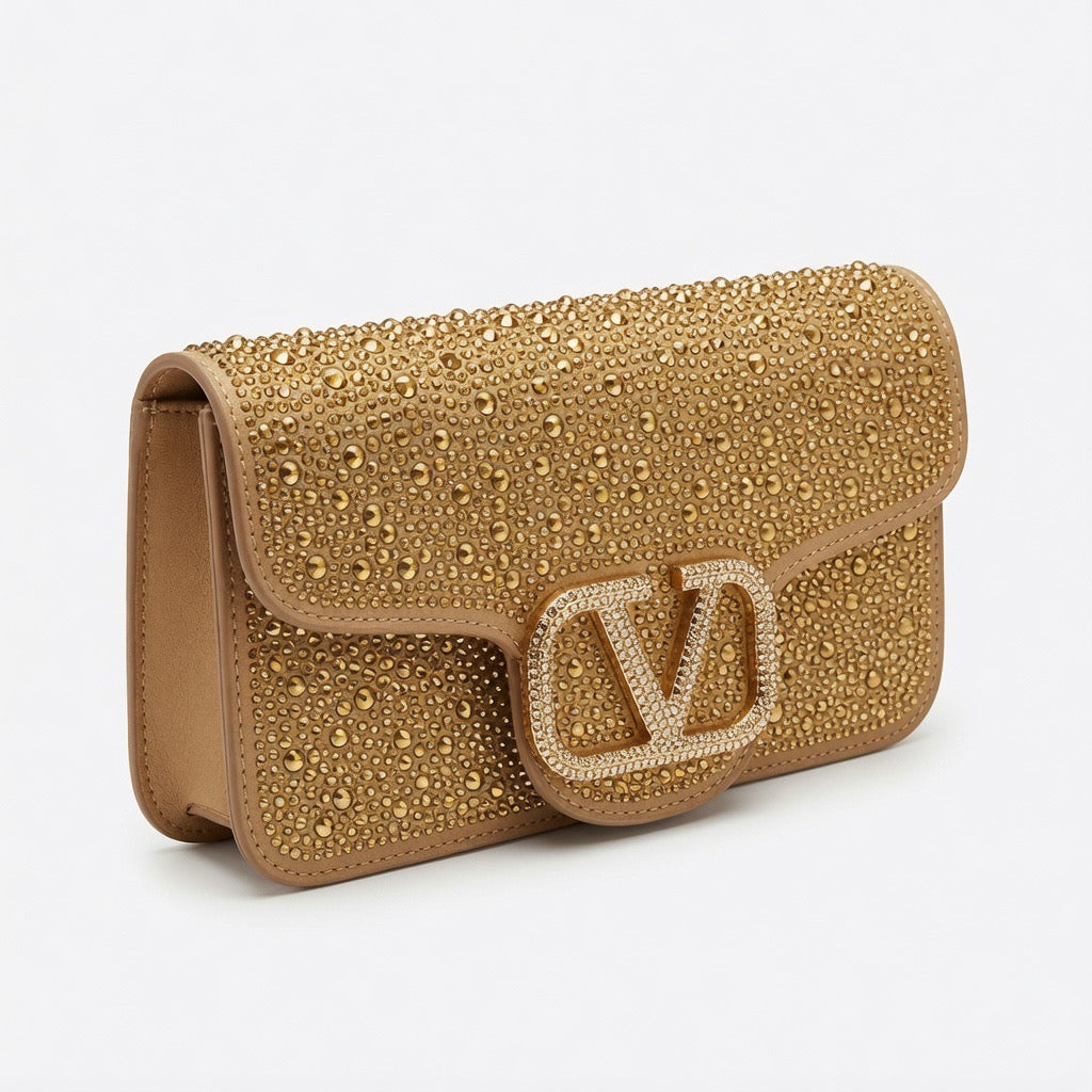 Crystal Luxe Statement Clutch  ba-512