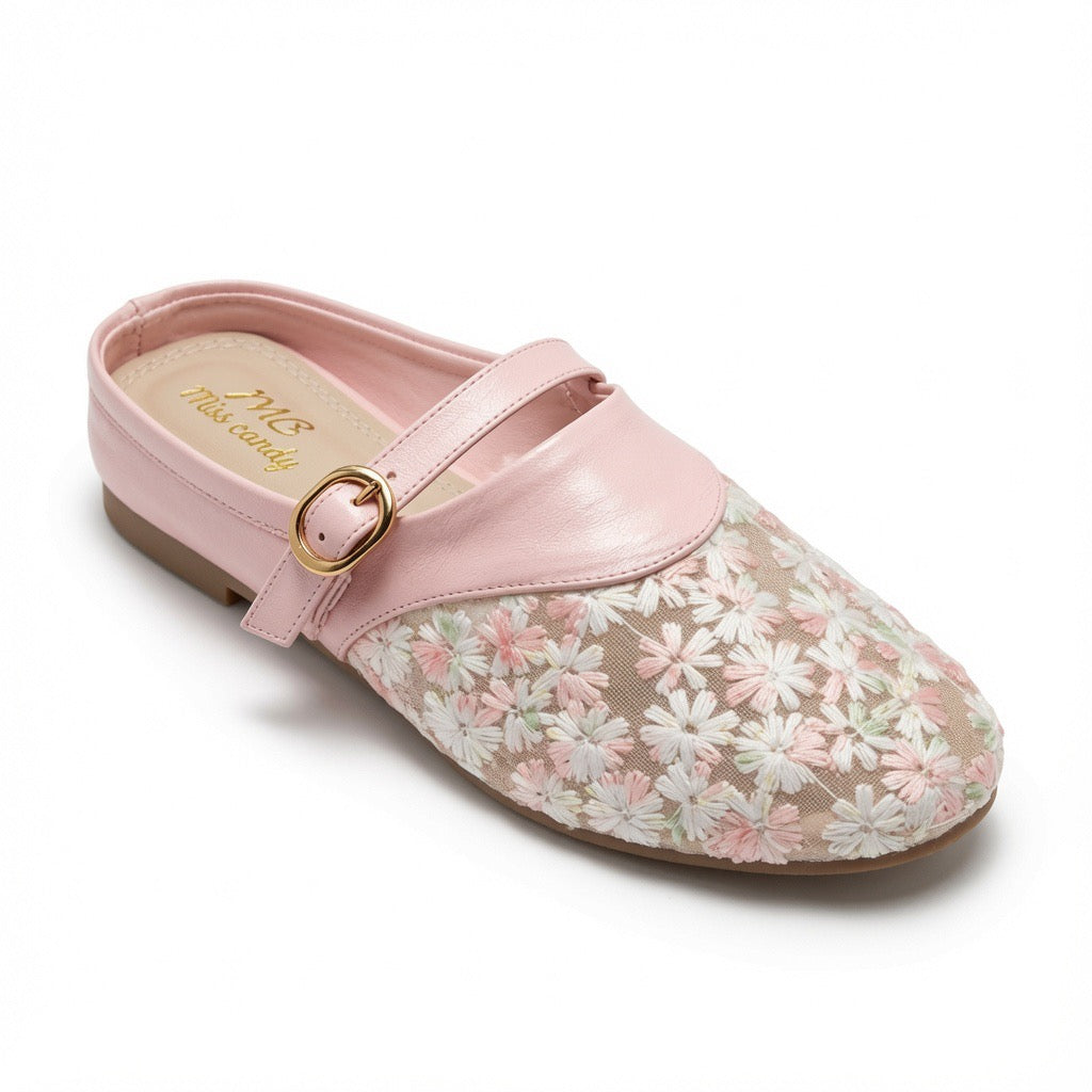 Blossom Grace Floral Mules c-23