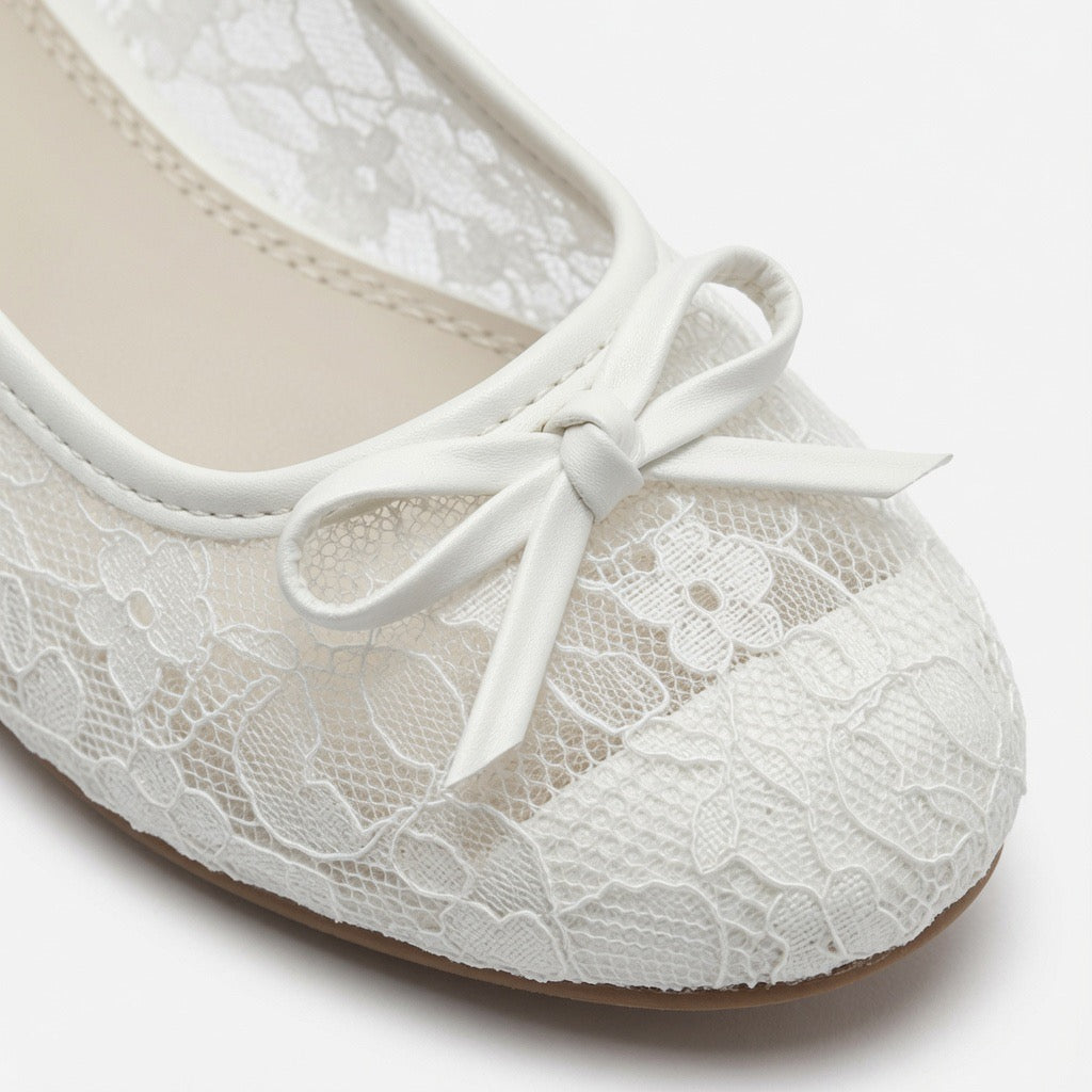 Midnight Lace Ballet Flats B-65