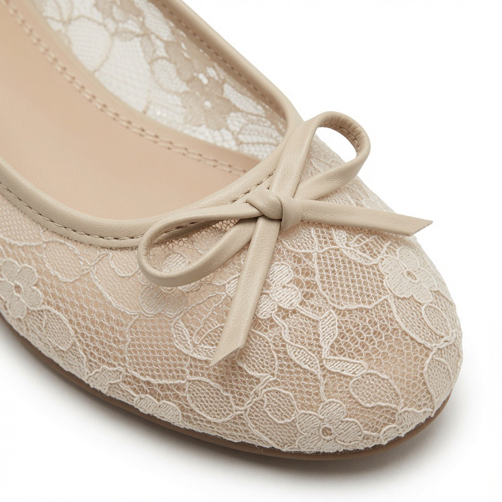 Midnight Lace Ballet Flats B-65