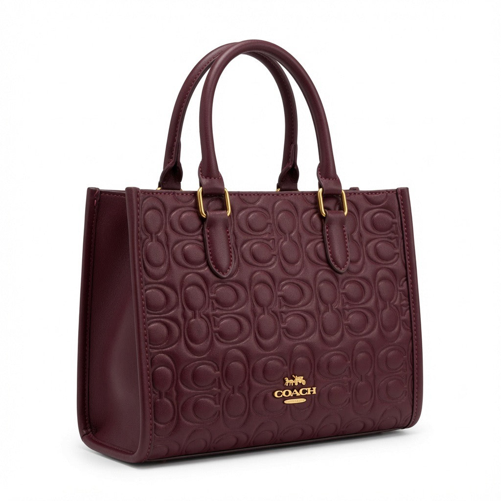 Elegant Monogram Structured Tote Bag  BA-511
