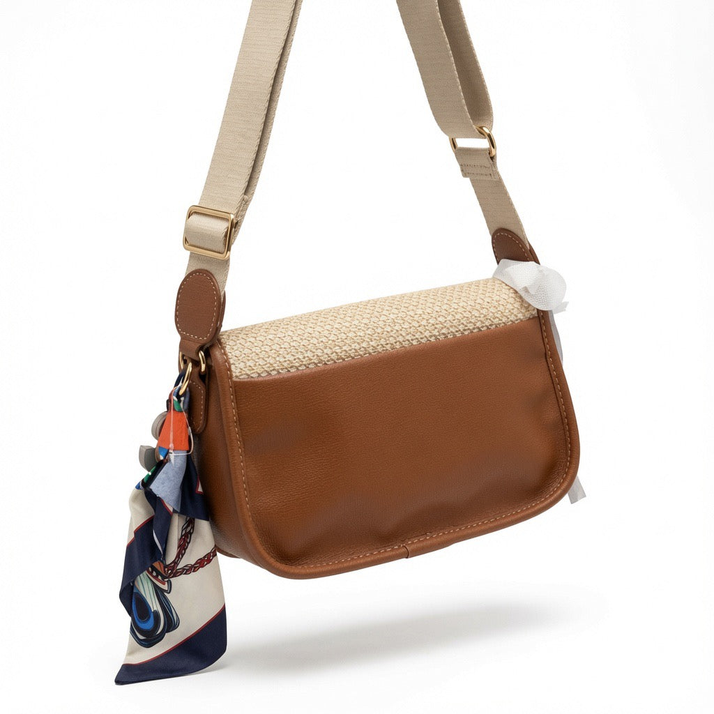 Woven Canvas Crossbody Bag BA-528