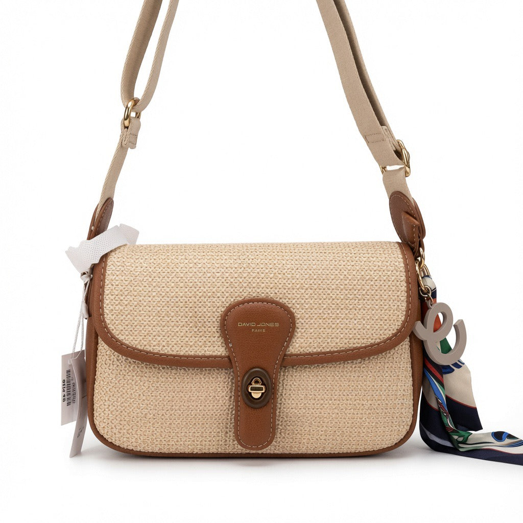 Woven Canvas Crossbody Bag BA-528