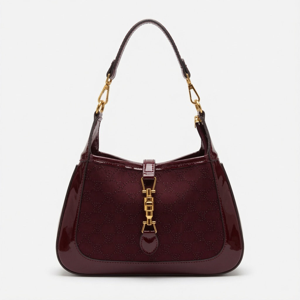 Patent Mesh Shoulder Bag Set