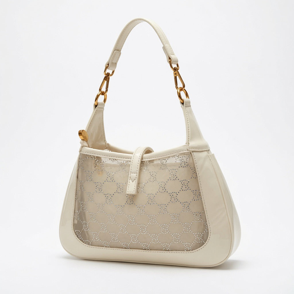 Patent Mesh Shoulder Bag Set